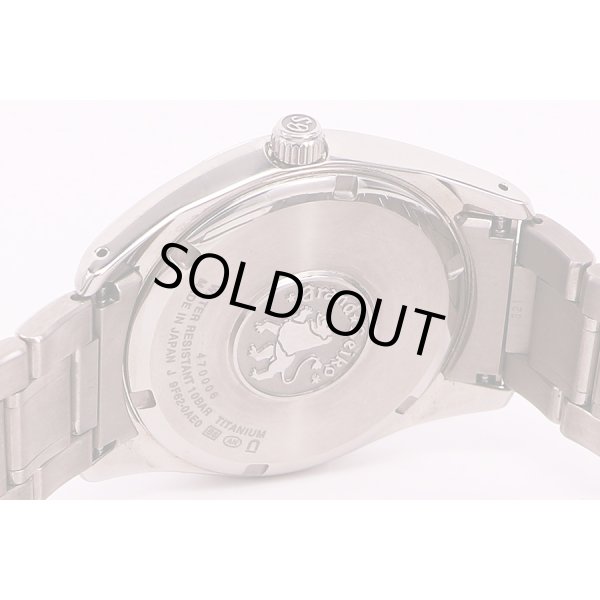 セイコー　グランドセイコー　SBGX069　黒文字盤　金色針　裏面拡大