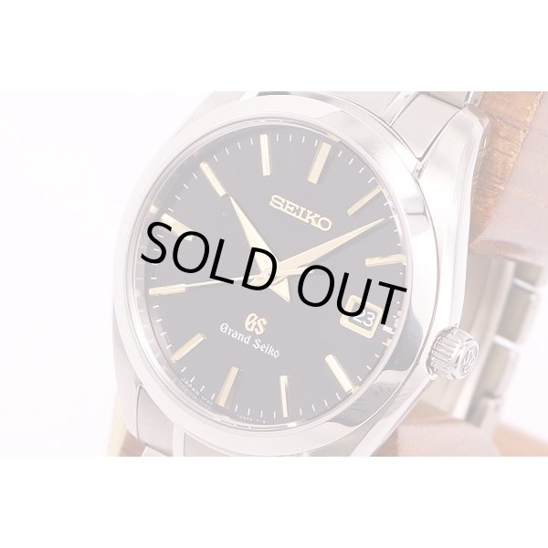 セイコー　グランドセイコー　SBGX069　黒文字盤　金色針　サイド拡大