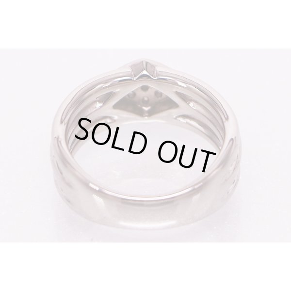 星の砂　PT900 ダイアイリリング 0.21ct 11.90g　内側