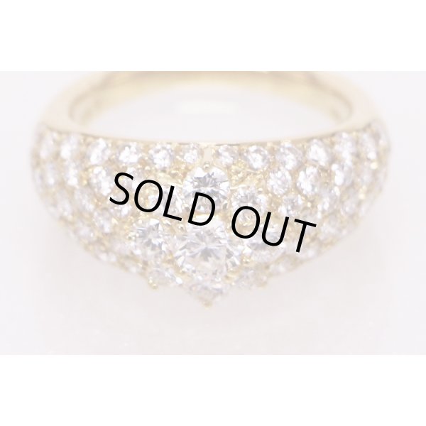 星の砂　K18 ダイアイリリング 1.92ct 5.60g　拡大