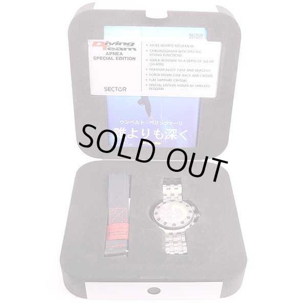 セクター　ダイビングチーム　アプネア　クロノグラフ　カラフル文字盤　箱