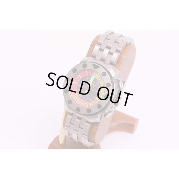 セクター　ダイビングチーム　アプネア　クロノグラフ　カラフル文字盤　サイド