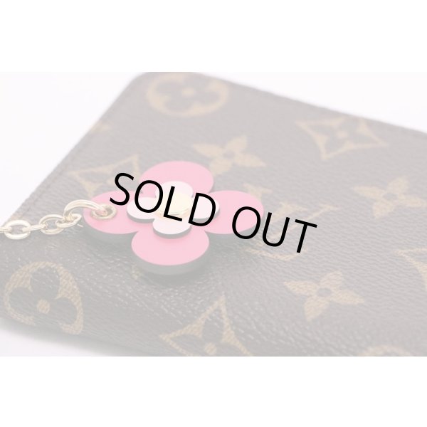 ルイ・ヴィトン　ポルトフォイユ・クレマンス M64201　モノグラム・フラワーチャーム