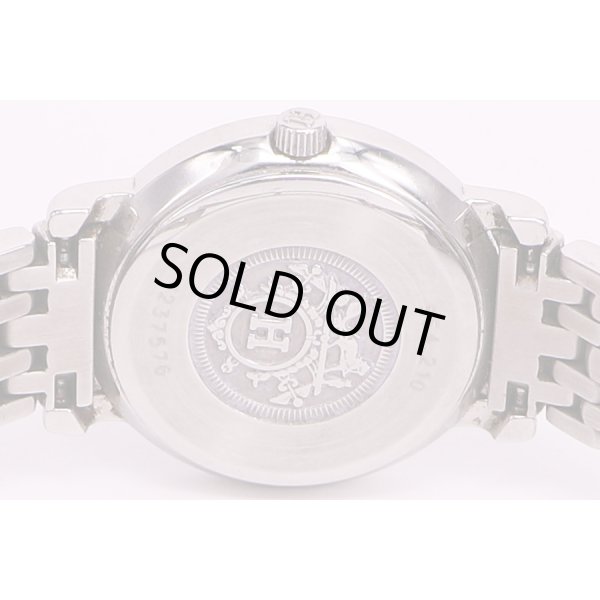 エルメス　セリエ　SE4.210　白文字盤　裏面拡大