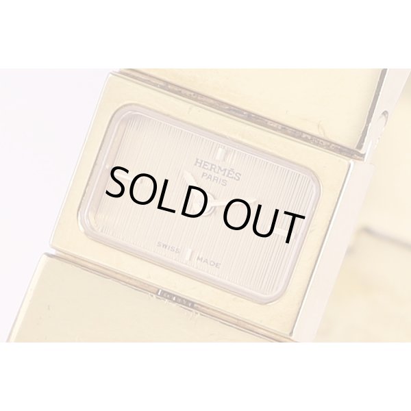 エルメス　ロケ　LO1.201　金色文字盤　馬柄黒地　サイド拡大