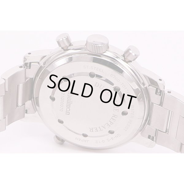 シェルマン　デュアルタイム　リピーター　銀文字盤　裏面拡大