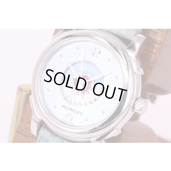 ペルレ　ブルーテンペスト　青シェル文字盤　サイド拡大