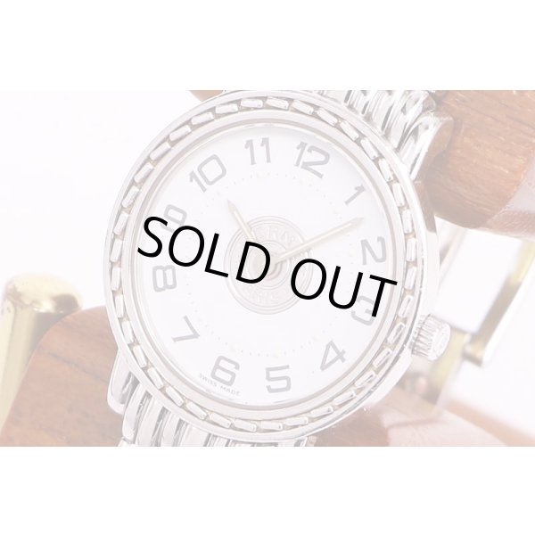 エルメス　セリエ　SE4.210　白文字盤　サイド拡大