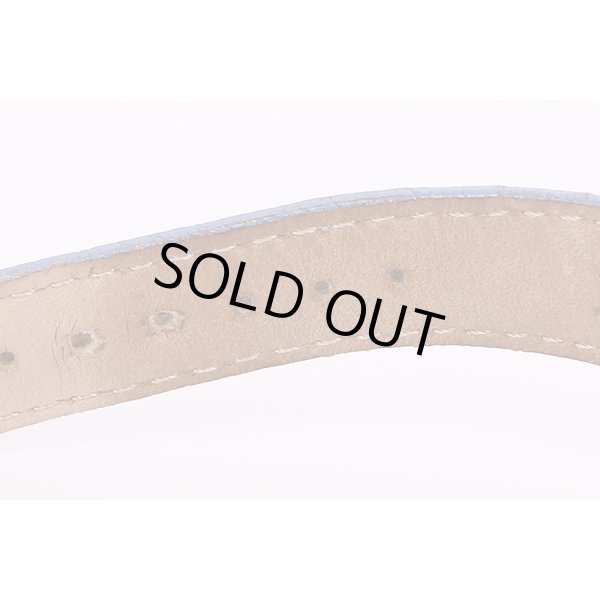 ペルレ　ブルーテンペスト　青シェル文字盤　革ベルト状態