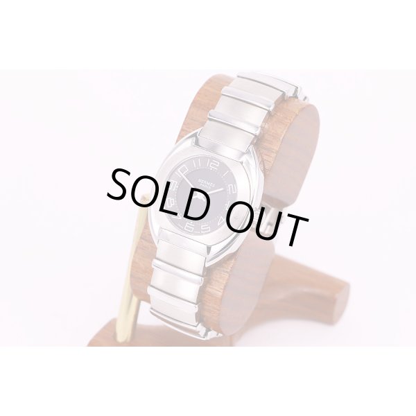 エルメス　エスパス　ES1.210　黒文字盤　デジアナ　サイド