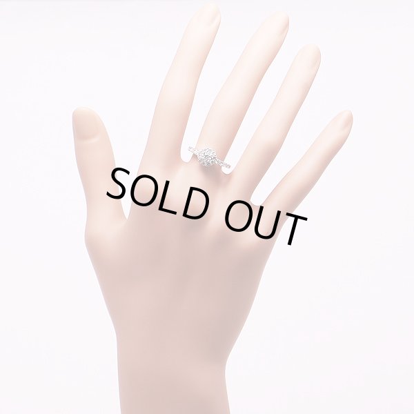 PT900 ダイアイリリング 0.313ct 0.55t 4.00g　装着イメージ