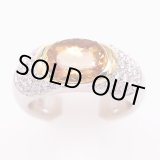 画像: PT900/K18 インペリアルトパーズダイアイリリング 3.56ct 1.07ct 18.40g