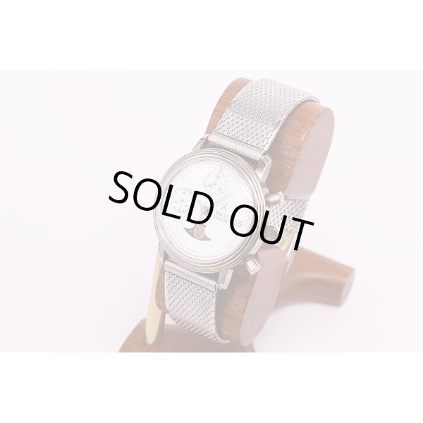 タケオキクチ　フォーチュン　ムーンフェイス　白文字盤　サイド