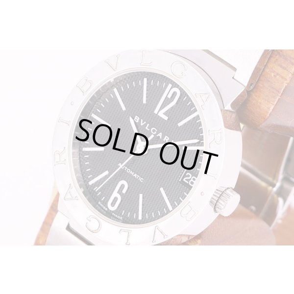 ブルガリ　ブルガリブルガリ　BB33SS　黒文字盤　新型ブレス　サイド拡大