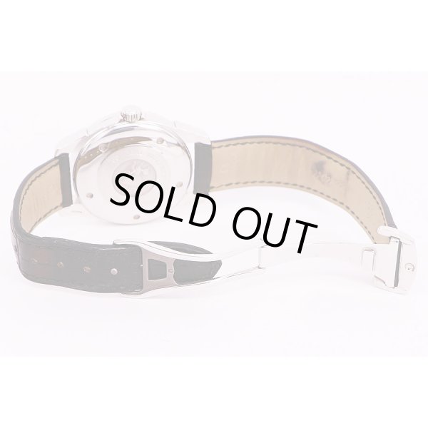 オメガ　デビルGMT　グレー文字盤　革ベルト