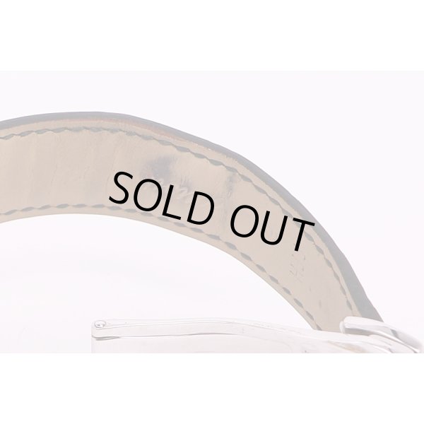 オメガ　デビルGMT　グレー文字盤　革ベルト状態(2)