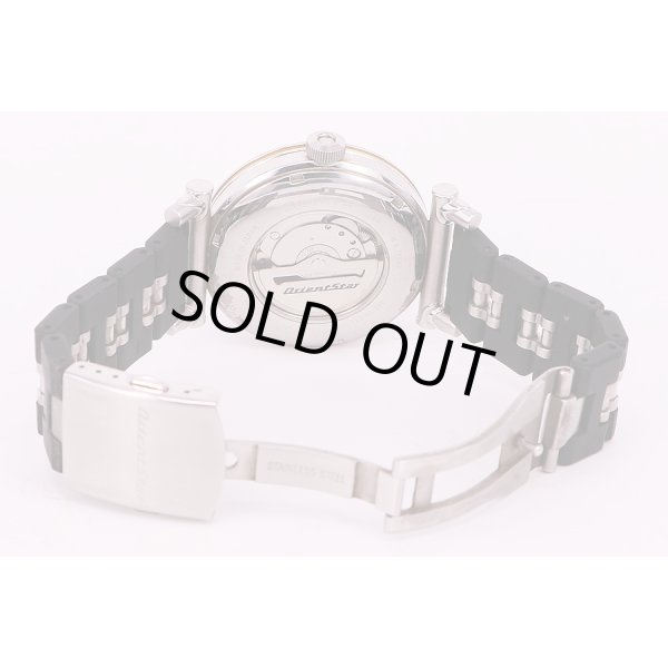 オリエント　レトロフューチャー ロードバイクモデル　WZ0011DK　黒黄文字盤　ラバーブレス