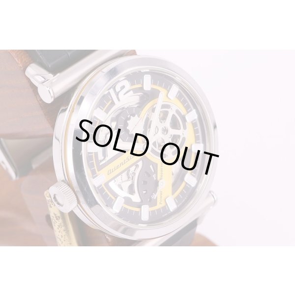 オリエント　レトロフューチャー ロードバイクモデル　WZ0011DK　黒黄文字盤　サイド拡大(2)