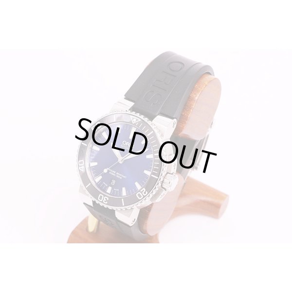 オリス　アイクス　ダイバー300　青文字盤　サイド