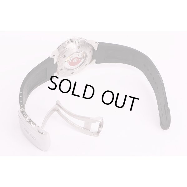 オリス　アイクス　ダイバー300　青文字盤　ラバーベルト状態(2)