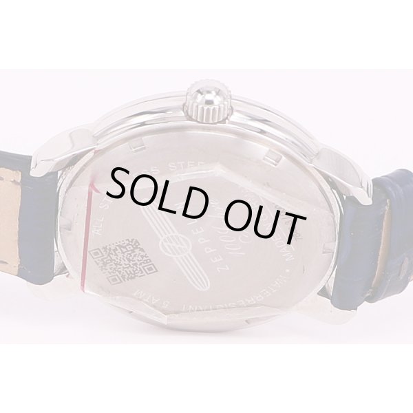 ツェッペリン　7646-3 　GMT　100周年　青文字盤　裏面拡大