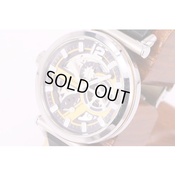 オリエント　レトロフューチャー ロードバイクモデル　WZ0011DK　黒黄文字盤　サイド拡大(1)