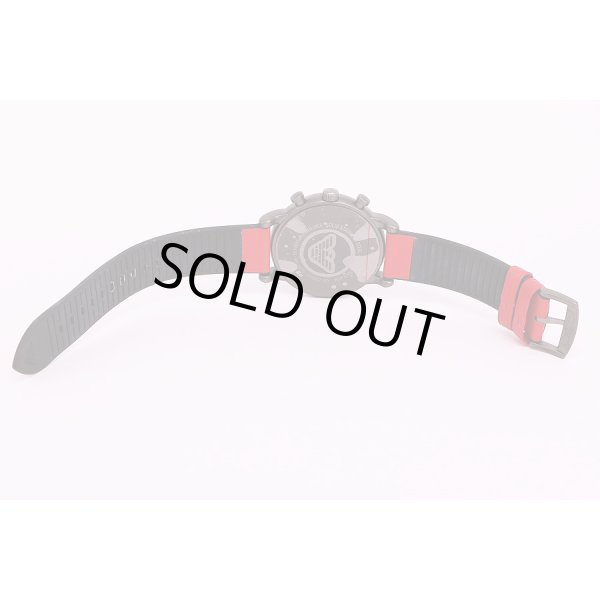 アルマーニ　AR1971　クロノグラフ　黒文字盤　革ベルト