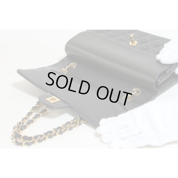 シャネル　Wチェーンショルダーバック ブラック／ボルドー　中身