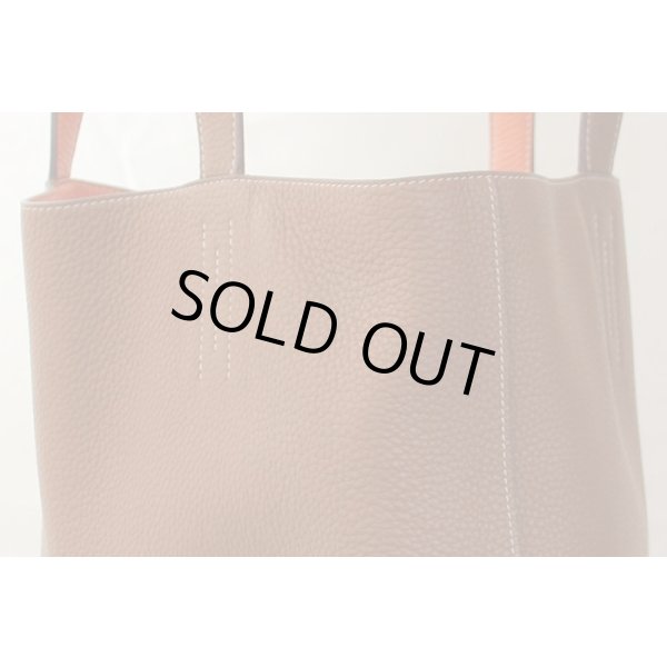 エルメス　ドゥブル・サンス45 オレンジ／ゴールド　リバース拡大