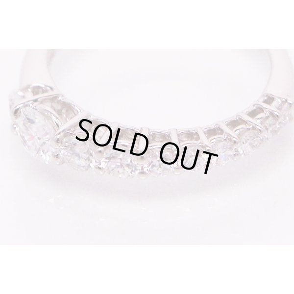 平和堂　PT950 ダイアイリリング 0.76ct 3.20g　拡大