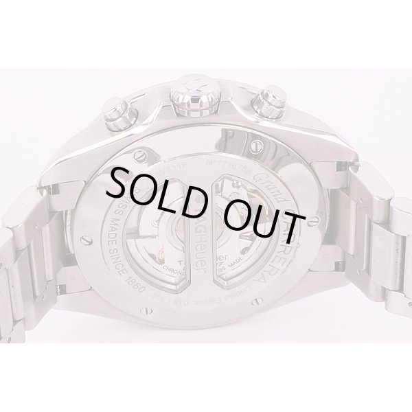 タグホイヤー　グランドカレラ　CAV511F　紺文字盤　裏面拡大