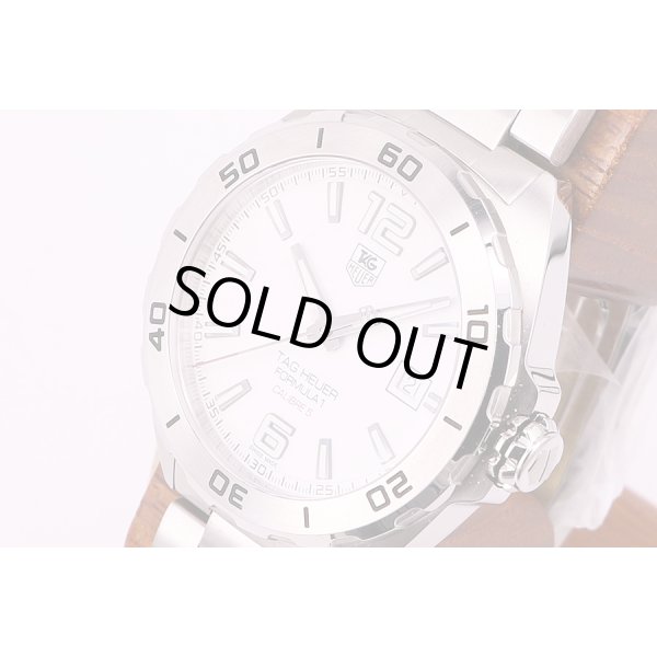 タグホイヤー　フォーミュラー1　WAZ2114　白文字盤　裏面拡大