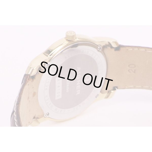 アイグナー　ミラノA14100　銀文字盤　裏面拡大