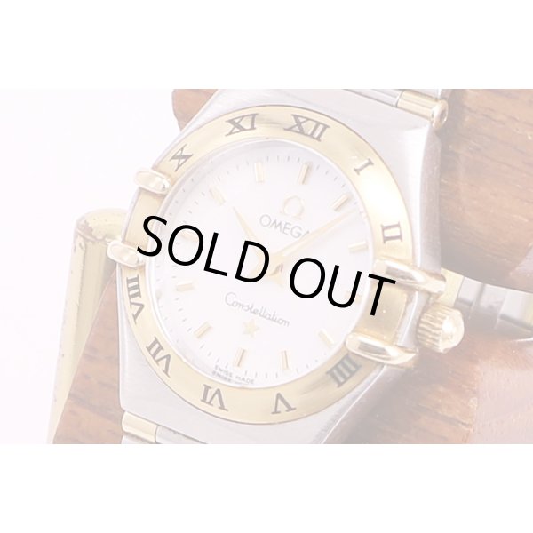 オメガ　コンステレーション　ミニ　1362.70　シェル文字盤　サイド拡大