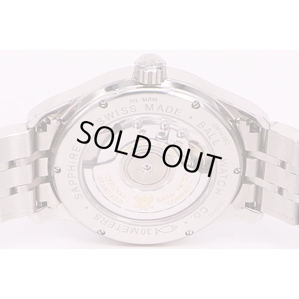 ボール　トレインマスターGMT　GM1038C　黒文字盤　裏面拡大