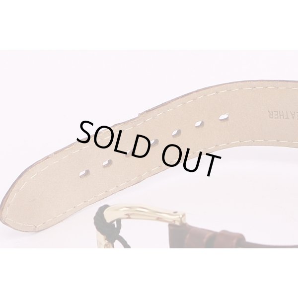 アイグナー　ミラノA14100　銀文字盤　革ベルト状態