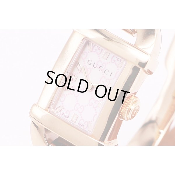 グッチ　GQ6800L　ピンクシェル文字盤　サイド拡大