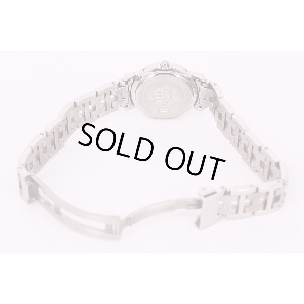 エルメス　クリッパー　CL4.21　青文字盤　ブレス