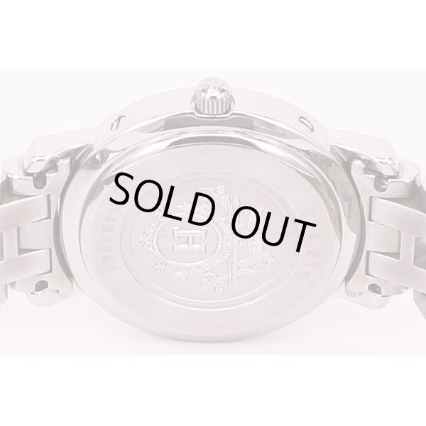 エルメス　クリッパー　CL4.21　青文字盤　裏面拡大