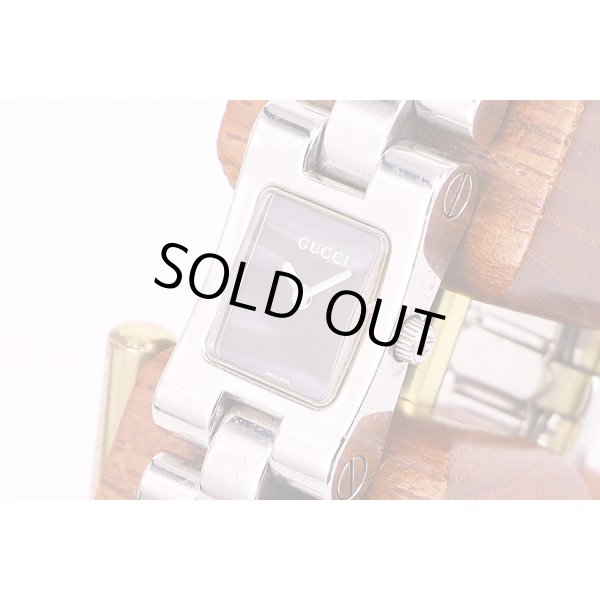 グッチ　GQ2305L　黒文字盤　サイド拡大