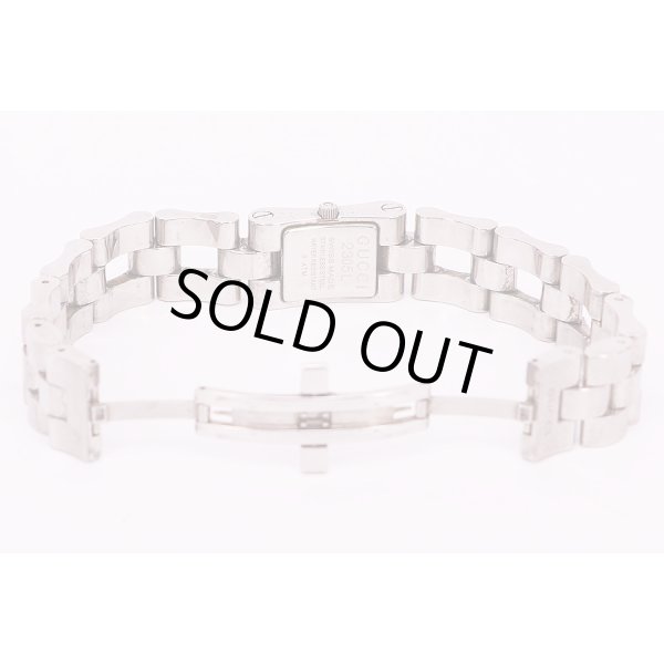 グッチ　GQ2305L　黒文字盤　ブレス