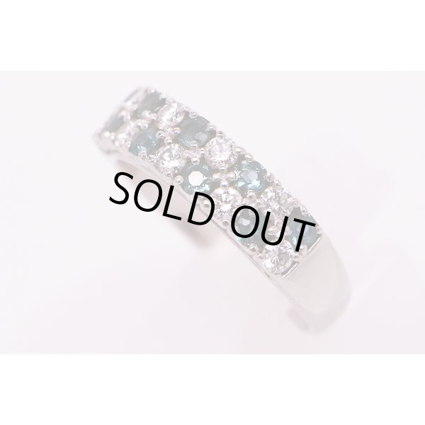 PT900 アレキサンドライトダイアイリリング 0.53ct 0.47ct 6.50g　サイド