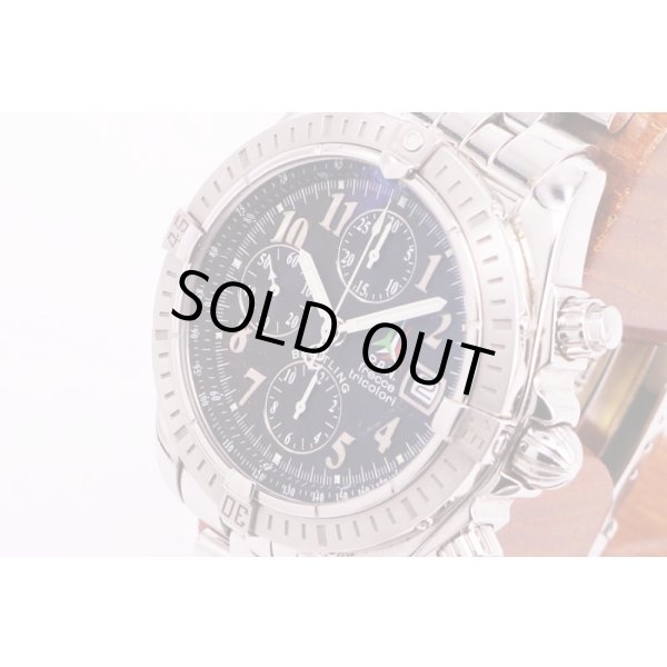 ブライトリング　クロノマット　エボリューション　A13356　フィレンツェトリコロール限定　黒文字盤　サイド拡大