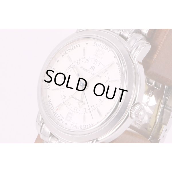 モーリス・ラクロア　マスターピース　ファイヴハンズ　MP6328　銀文字盤　サイド拡大