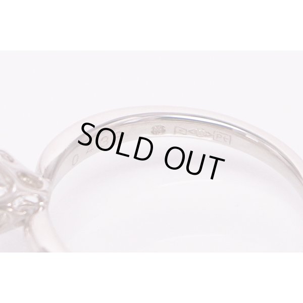 モニッケンダム　PT1000 ダイアイリリング 0.438ct 3.50g　刻印