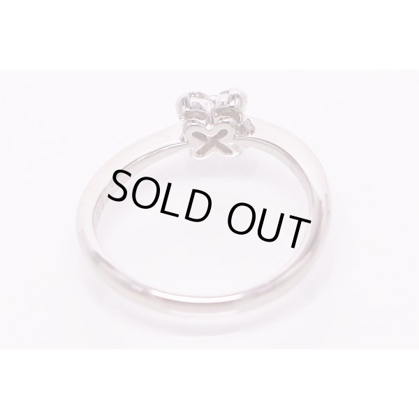 ロイヤル・アッシャー　PT900 ダイアイリリング 0.16ct 3.40g　内側