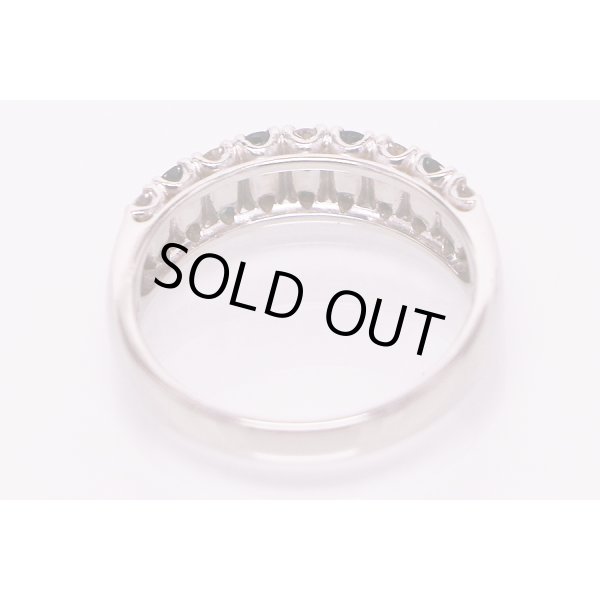 PT900 アレキサンドライトダイアイリリング 0.53ct 0.47ct 6.50g　内側