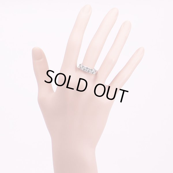 PT900 アレキサンドライトダイアイリリング 0.53ct 0.47ct 6.50g　装着イメージ