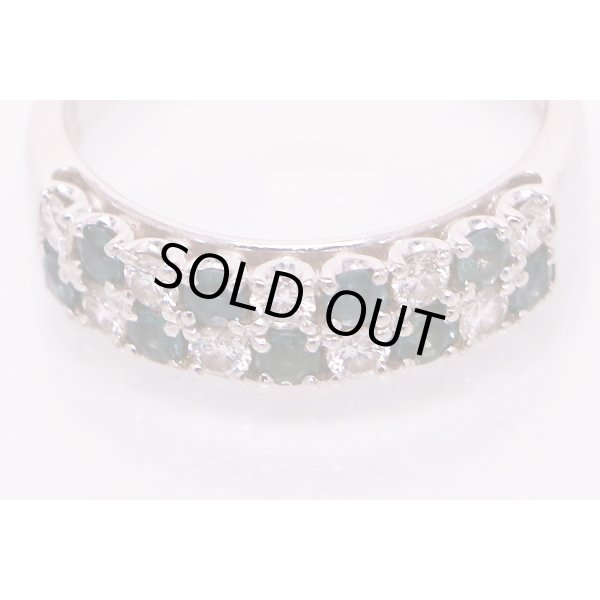 PT900 アレキサンドライトダイアイリリング 0.53ct 0.47ct 6.50g　拡大