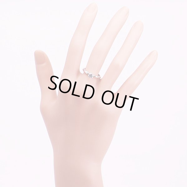 モニッケンダム　PT1000 ダイアイリリング 0.438ct 3.50g　装着イメージ